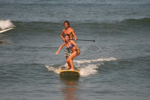 Paddte surf en pareja